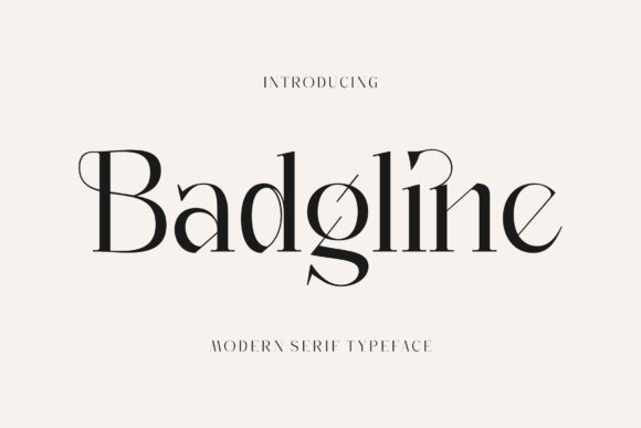 Badgline: A Serif Typeface That Elevates Digital Branding