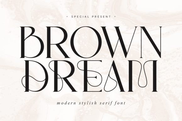 Brown Dream: A Modern Serif Font for Editorial Elegance