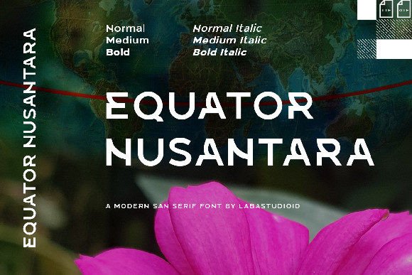 Equator Nusantara: A Modern Sans Serif That Makes Your Handmade Goods Stand Out