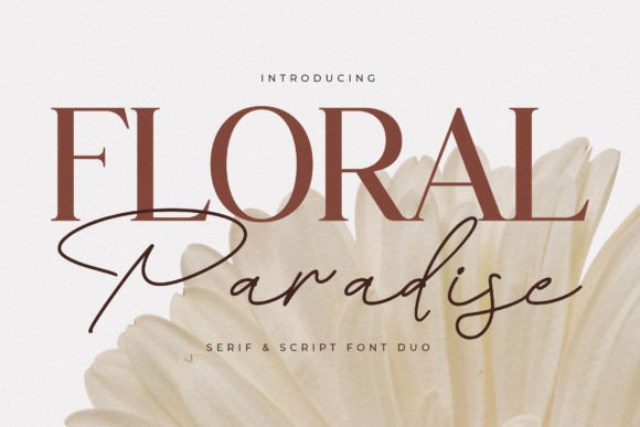 Floral Paradise Font Duo for Elegant Digital Design