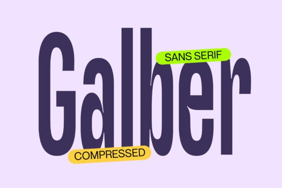 Galber: A Bold, Compressed Sans Serif for Impactful Web Design