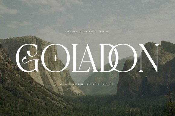 Goladon: A Serif Typeface That Elevates Real Small Business Branding