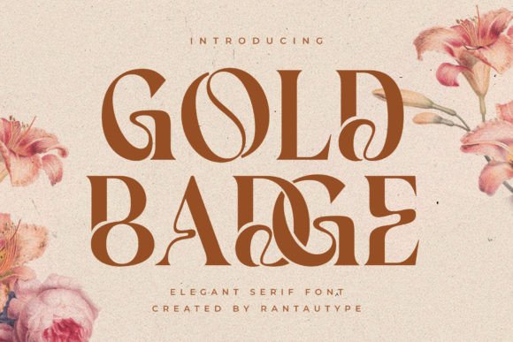 Gold Badge: A Serif Font That Earns Its Shine
