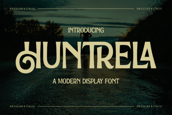 Huntrela: A Serif Typeface That Elevates Digital Branding