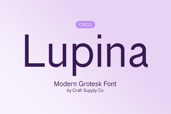 Lupina: A Clean Sans Serif Font That Elevates Small Business Branding
