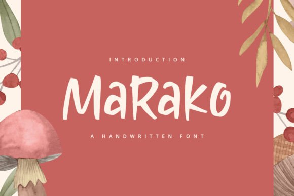 Marako: A Handwritten Font That Feels Human on Screen