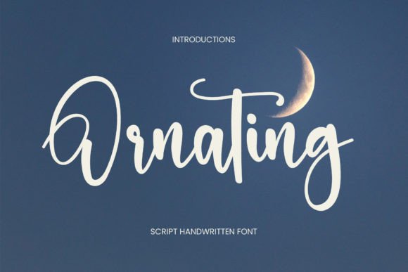 Ornating: A Modern Handwritten Font for Digital Branding