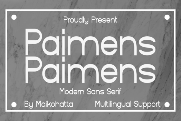 Paimens: A Bold Serif Font for Confident Branding