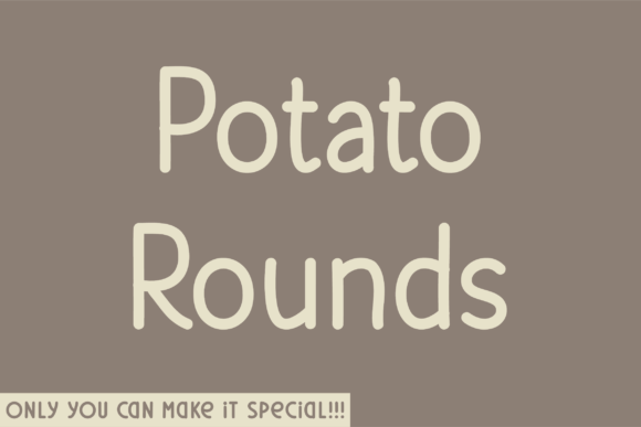Potato Rounds: A Clean, Modern Sans Serif Font for Crafters