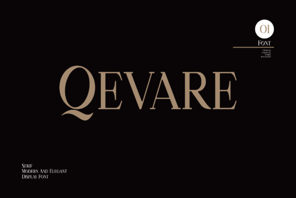 Qevare: A Bold Serif Font That Commands Attention Online