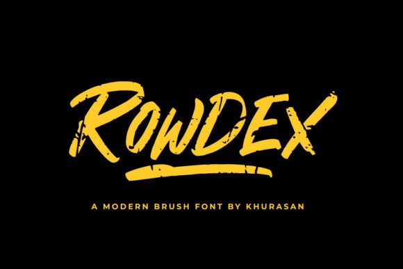Rowdex: A Bold Handwritten Font That Elevates Real Small Business Branding