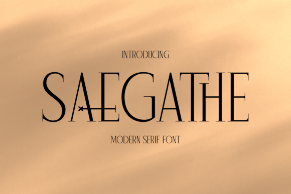 Saegathe: A Serif Font That Breathes Quiet Confidence