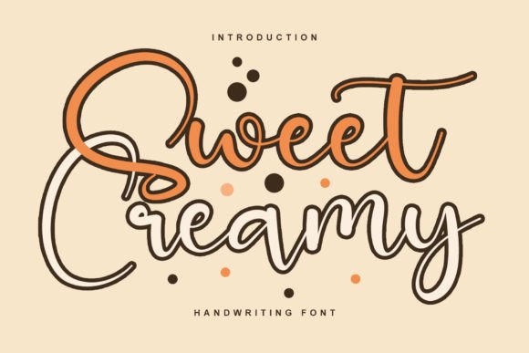 Sweet Creamy Font: A Handwritten Touch for Crafters & Sellers