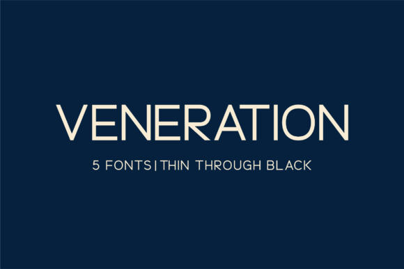 Veneration: A Sans Serif Typeface for Thoughtful Design